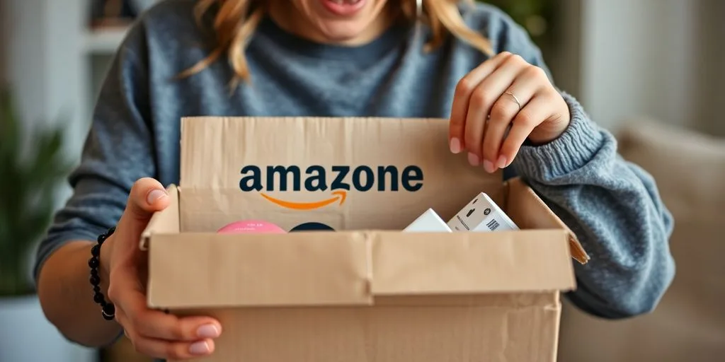 Amazon Vine member receiving a package.