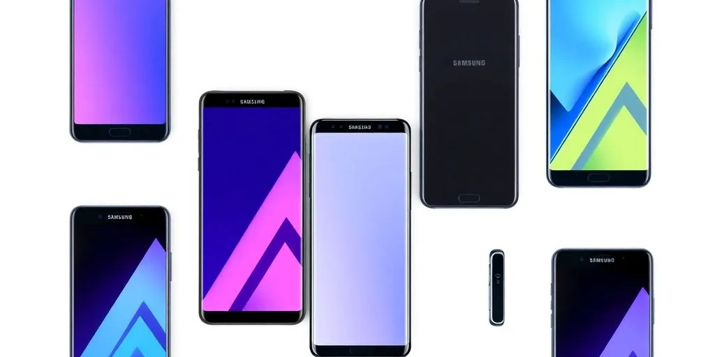 Samsung Galaxy A series smartphones.