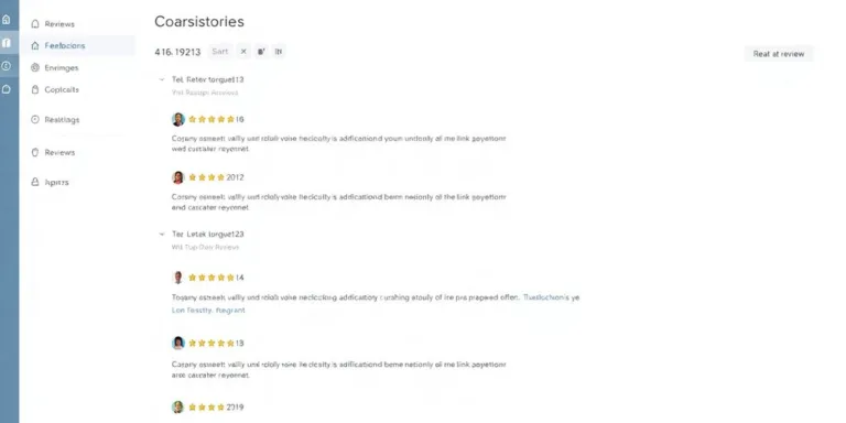Google reviews management interface.